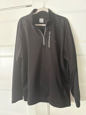 Callaway Black Golf Pullover with Logo Patch